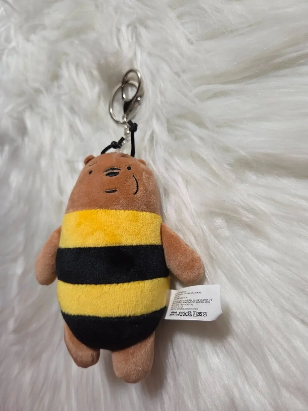 We Bare Bears Brown Bear Bee Keychain